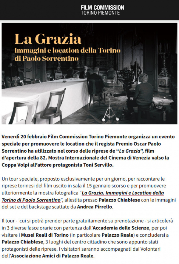 La Grazia. Immagini e location della Torino di Paolo Sorrentino